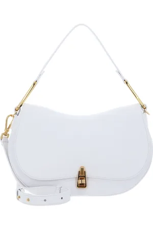 Coccinelle Leren Schoudertas Magie Soft Handbag Grained Leather Wit