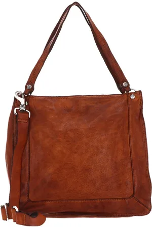 Campomaggi Leren Shopper Schoudertas Shopping Bag Bruine