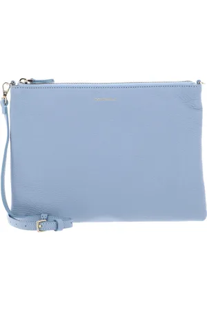 Coccinelle Leren Schoudertas Best Crossbody Bag Lichtblauw