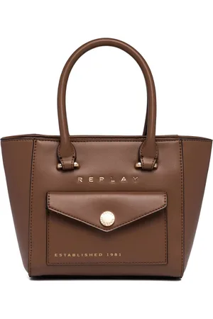 Replay Schoudertas Handtas Bucket Bag Bruine