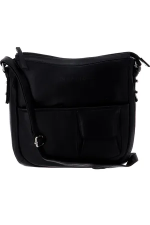Bruno Banani Leren Schoudertas Isidora Crossoverbag Zwart