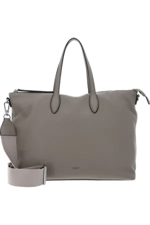 Abro+ Leren Schoudertas Handtas Leather Dalia Shopper Clivia Grijs