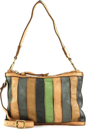 Caterina Lucchi Leren Schoudertas Koppeling Indica Pochette Kleurrijke