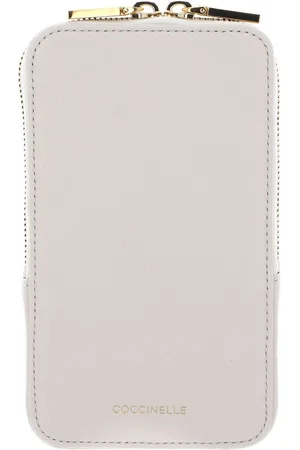 Coccinelle Leren Telefoontasje Flor Hi-Tech Phone Bag Crème