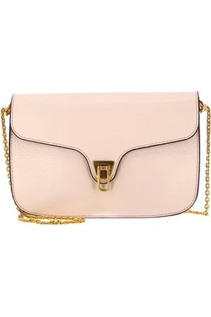 Coccinelle Leren Schoudertas Beat Soft Crossbody Roze