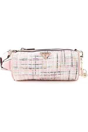 Guess Schoudertas Manhattan Crossbody Barrel Roze Veelkleurig