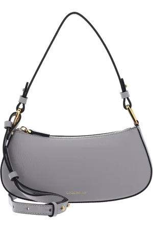 Coccinelle Leren Schoudertas Avondtas Merveille Mini Bag Lichtgrijs