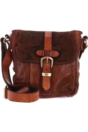 Campomaggi Leren Schoudertas Crossbody Bag Bruine