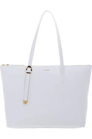Coccinelle Leren Schoudertas Gleen Handbag Wit