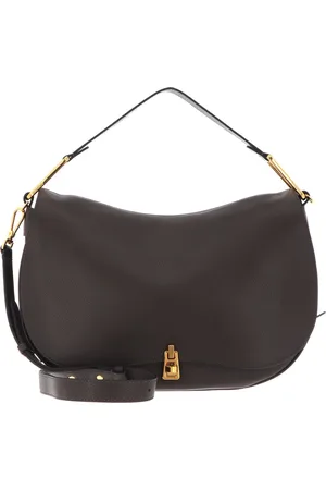 Coccinelle Leren Schoudertas Magie Handbag Donkerbruin