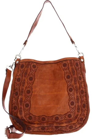Campomaggi Leren Schoudertas Shoulder Bag Terracotta