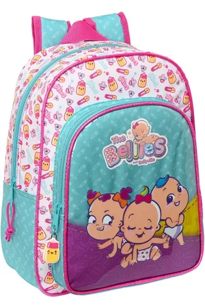 Merkloos Schoolrugzak The Bellies 26 x 34 x 11 cm Paars Turkoois