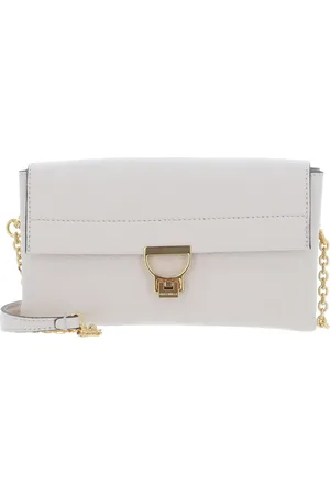 Coccinelle Leren Schoudertas Arlettis Handbag Crème