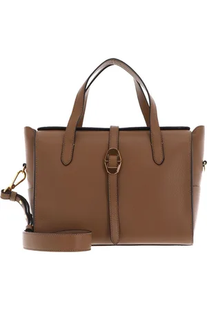 Coccinelle Leren Handtas Schoudertas Cosima Handbag Lichtbruin