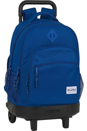 Blackfit8 Schoolrugzak met Wielen Compact Oxford Donkerblauw 33 X 45 X 22 cm