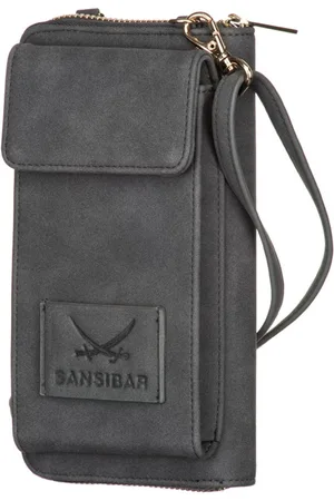 Sansibar Telefoontasje Portemonnee Handycase Grijs