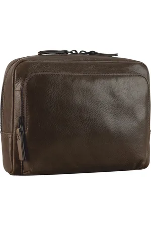 Leonhard Heyden Leren Schoudertas Porto Crossbody Bag Donkerbruin