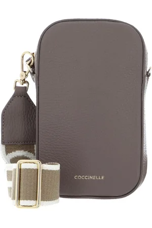 Coccinelle Leren Schoudertas Telefoontasje Tebe Hi-Tech Accessoire Grained Leather
