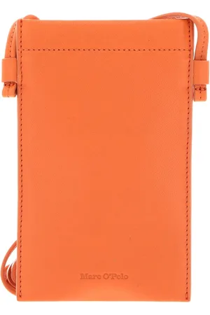 Marc O’ Polo Leren Telefoontasje Fee Cellphone Bag Oranje
