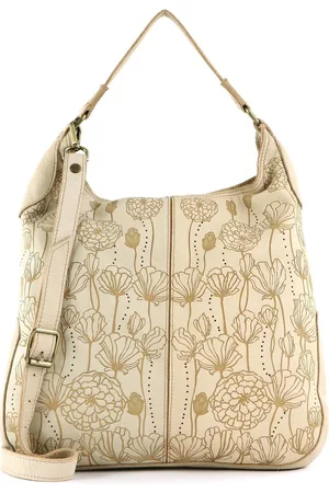 Caterina Lucchi Leren Schoudertas Matera Shoulder Bag Beige