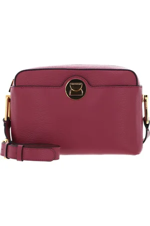 Coccinelle Leren Schoudertas Liya Handbag Grained Leather (rood)paars