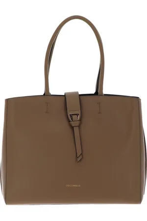 Coccinelle Leren Schoudertas Alba Shoulder Bag Bruine