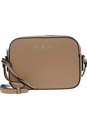 Replay Schoudertas Crossbody Bag with Zip Bruine