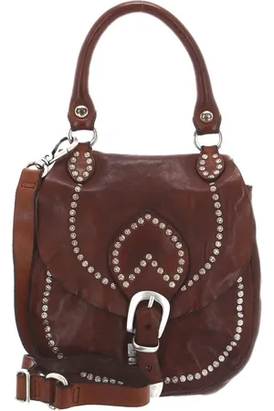 Campomaggi Leren Schoudertas Handtas Mini Shoulder Bag Bruine