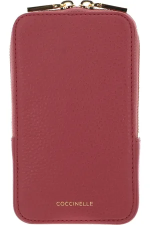 Coccinelle Leren Telefoontasje Flor Hi-Tech Phone Bag Lichtrood