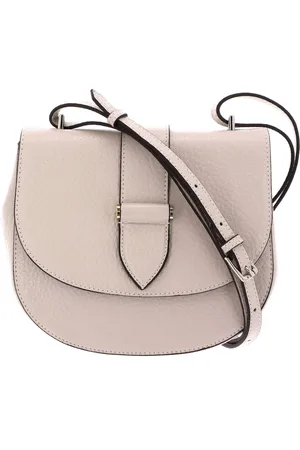 Decadent Leren Schoudertas Kim Satchel Bag Beige