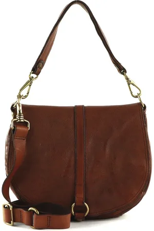 Campomaggi Leren Schoudertas Eracle Saddle Bag Bruine