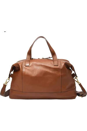 Fossil Schoudertas Reistas Raeford Duffle Bruine