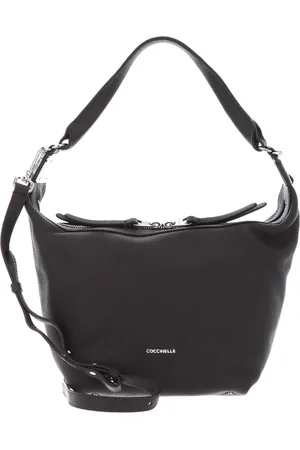 Coccinelle Leren Schoudertas Mintha Handbag Donkerbruin