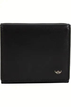 Golden head Portemonnee Weense doos Polo RFID Protect Billfold Coin Wallet With Large Coin Compartment Zwart