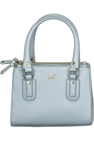 Sansibar Schoudertas Handtas Top Handle Bag Blauwgrijs