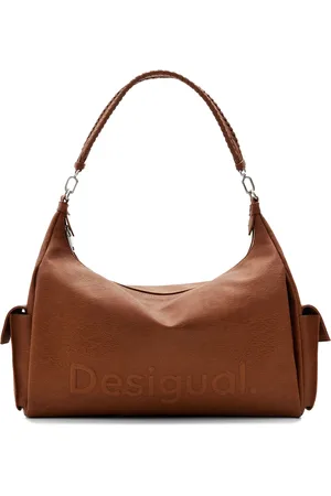 Desigual Schoudertas Half Logo 24 Brasilia Shoulder Bag Bruine