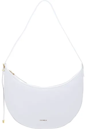 Coccinelle Leren Schoudertas Gleen Handbag Grained Leather Wit