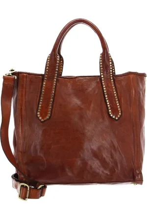 Campomaggi Leren Schoudertas Shopping Bag Bruine