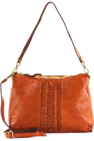 Campomaggi Leren Schoudertas Pochette Bruine