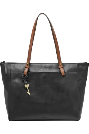 Fossil Leren Shopper Schoudertas Rachel Tote Zwart