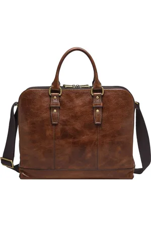 Fossil Business tas met laptopvak Dillon Pilot Bag Bruine
