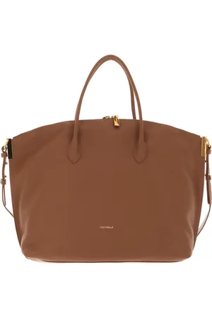 Coccinelle Leren Handtas Schoudertas Estelle Handbag Lichtbruin