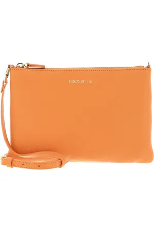 Coccinelle Leren Schoudertas Mini Bag Crossbody Oranje