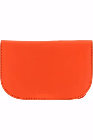 Marc O’ Polo Leren Schoudertas Koppeling Franzi Crossbody Bag Oranje