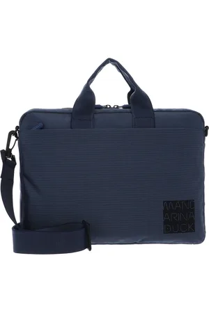 Mandarina Duck Handtas Schoudertas met laptopvak District Briefcase Blauw