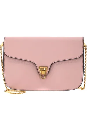 Coccinelle Leren Schoudertas Beat Soft Crossbody Roze