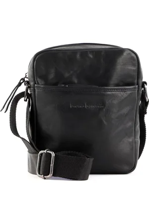 Bruno Banani Leren Schoudertas Crossbody Bag Zwart