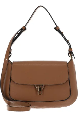 Coccinelle Leren Schoudertas cristhy Handbag Lichtbruin