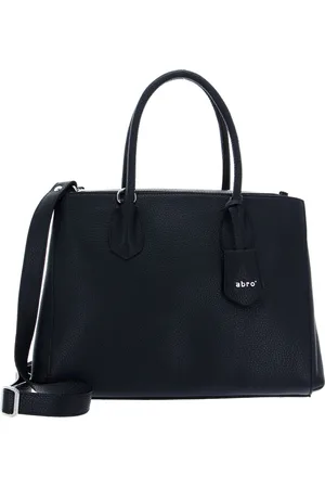 Abro+ Leren Business tas Schoudertas met laptopvak Leather Adria Businessshopper Busy Blauw