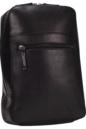 Leonhard Heyden Leren Schoudertas Tabletzak Dakota Cross Bag Zwart